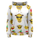 Xmas Emoji Happy Faces Women s Pullover Hoodie