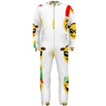 Xmas Emoji Happy Faces OnePiece Jumpsuit (Men)