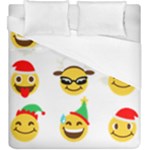 Xmas Emoji Happy Faces Duvet Cover (King Size)