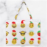 Xmas Emoji Happy Faces Medium Tote Bag