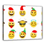 Xmas Emoji Happy Faces Canvas 24  x 20  (Stretched)