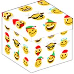 Xmas Emoji Happy Faces Storage Stool 12 