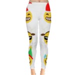 Xmas Emoji Happy Faces Leggings 