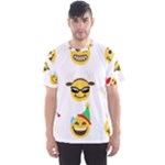 Xmas Emoji Happy Faces Men s Sport Mesh Tee