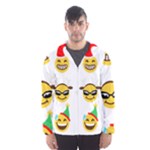 Xmas Emoji Happy Faces Hooded Wind Breaker (Men)