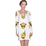 Xmas Emoji Happy Faces Long Sleeve Nightdress