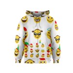 Xmas Emoji Happy Faces Kids  Zipper Hoodie