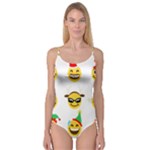 Xmas Emoji Happy Faces Camisole Leotard 