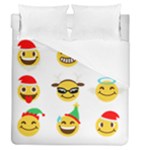 Xmas Emoji Happy Faces Duvet Cover (Queen Size)