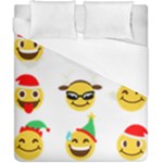 Xmas Emoji Happy Faces Duvet Cover (California King Size)