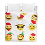 Xmas Emoji Happy Faces Duvet Cover Double Side (Full/ Double Size)