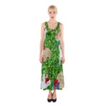 xmas sloth  Sleeveless Maxi Dress