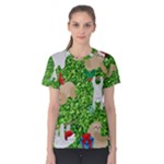 xmas sloth  Women s Cotton Tee