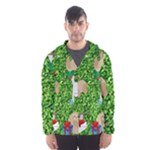 xmas sloth  Hooded Wind Breaker (Men)