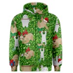 xmas sloth  Men s Zipper Hoodie