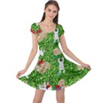 xmas sloth  Cap Sleeve Dress