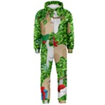 xmas sloth  Hooded Jumpsuit (Men)