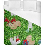 xmas sloth  Duvet Cover (California King Size)