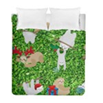 xmas sloth  Duvet Cover Double Side (Full/ Double Size)