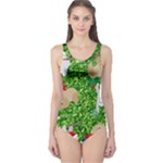 xmas sloth  One Piece Swimsuit