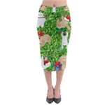 xmas sloth  Midi Pencil Skirt