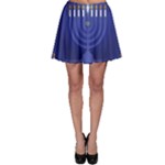 blue happy hannukah Skater Skirt