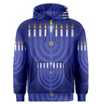 blue happy hannukah Men s Pullover Hoodie