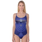 blue happy hannukah Camisole Leotard 