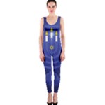 blue happy hannukah OnePiece Catsuit