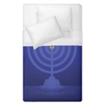 blue happy hannukah Duvet Cover (Single Size)