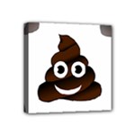 Funny Poop Emoji Mini Canvas 4  x 4  (Stretched)