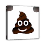 Funny Poop Emoji Mini Canvas 6  x 6  (Stretched)