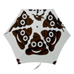 Funny Poop Emoji Mini Folding Umbrella