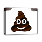 Funny Poop Emoji Deluxe Canvas 14  x 11  (Stretched)