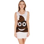 Funny Poop Emoji Bodycon Dress