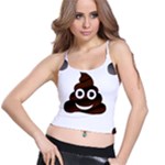 Funny Poop Emoji Spaghetti Strap Bra Top