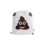 Funny Poop Emoji Drawstring Pouch (Medium)