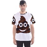 Funny Poop Emoji Men s Sport Mesh Tee