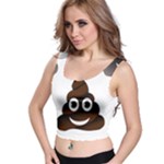 Funny Poop Emoji Crop Top