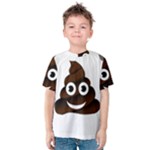 Funny Poop Emoji Kids  Cotton Tee