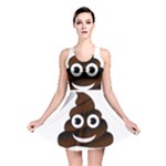 Funny Poop Emoji Reversible Skater Dress