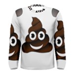 Funny Poop Emoji Men s Long Sleeve Tee