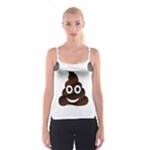 Funny Poop Emoji Spaghetti Strap Top