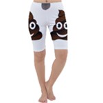 Funny Poop Emoji Cropped Leggings 