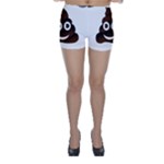 Funny Poop Emoji Skinny Shorts