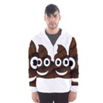 Funny Poop Emoji Hooded Wind Breaker (Men)