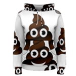 Funny Poop Emoji Women s Pullover Hoodie