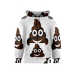 Funny Poop Emoji Kids  Zipper Hoodie