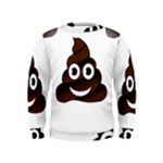 Funny Poop Emoji Kids  Sweatshirt