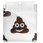 Funny Poop Emoji Duvet Cover (Queen Size)